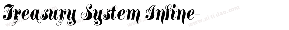 Treasury System Inline字体转换